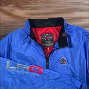 L-R-G LRG Enterpriser Windbreaker‎ Men's XL Blue Jacket Zip Pockets Lightweight